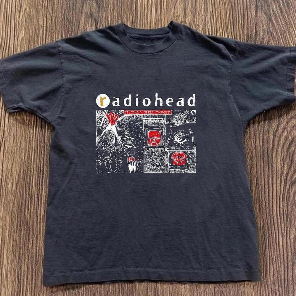 Gildan Men Black T-Shirt Radiohead Black Cotton T-Shirt